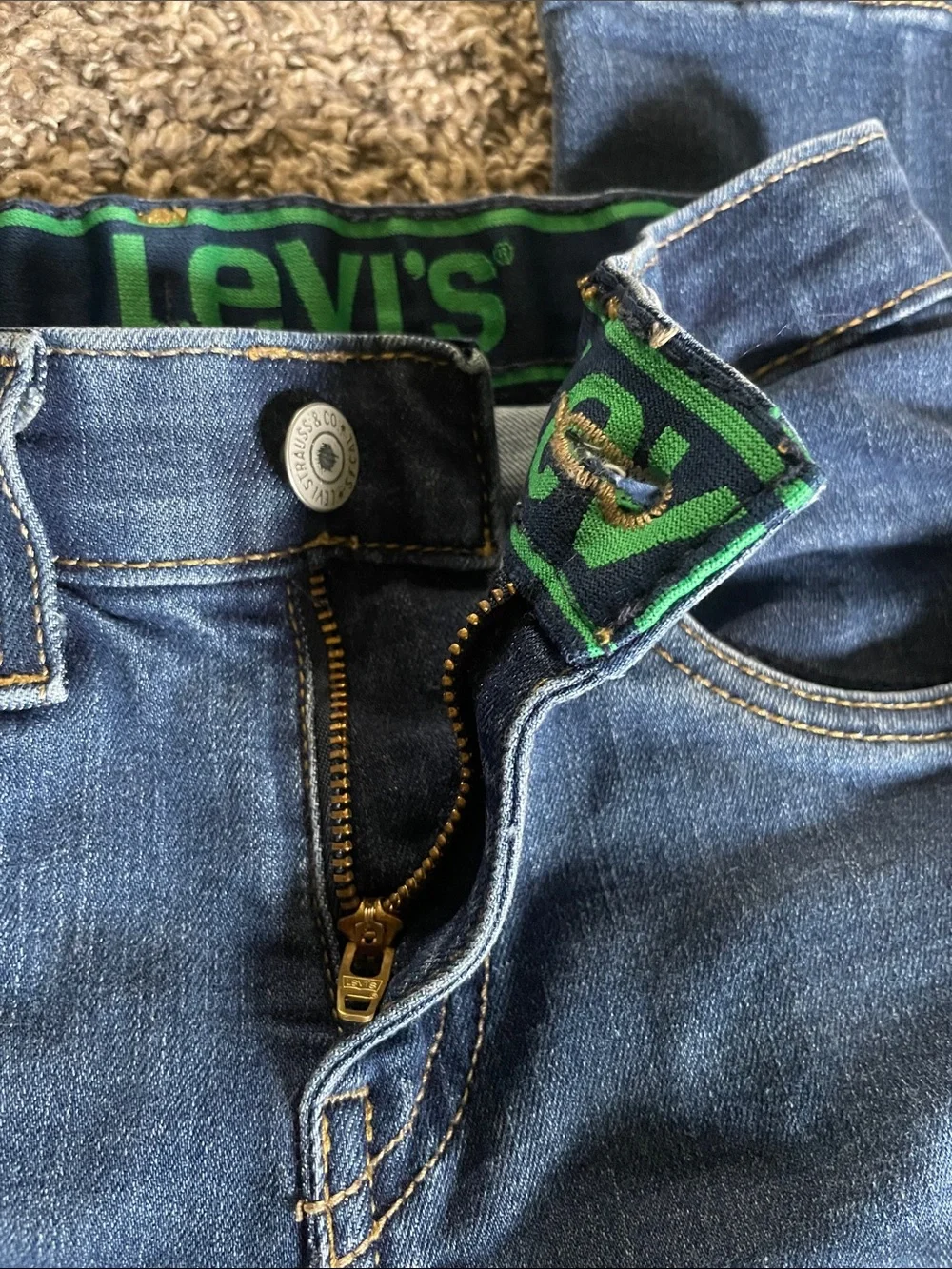 Levi's Kids Dark Blue Denim Jeans